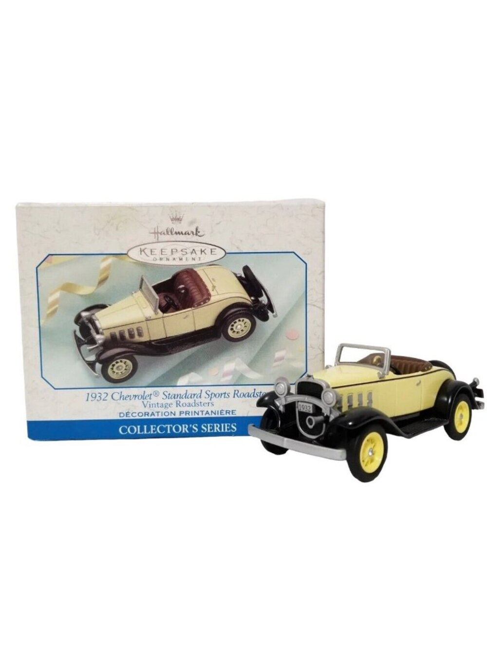 1999 Hallmark Keepsake Ornament 1932 Chevy Standard Sports Roadster Die Cast